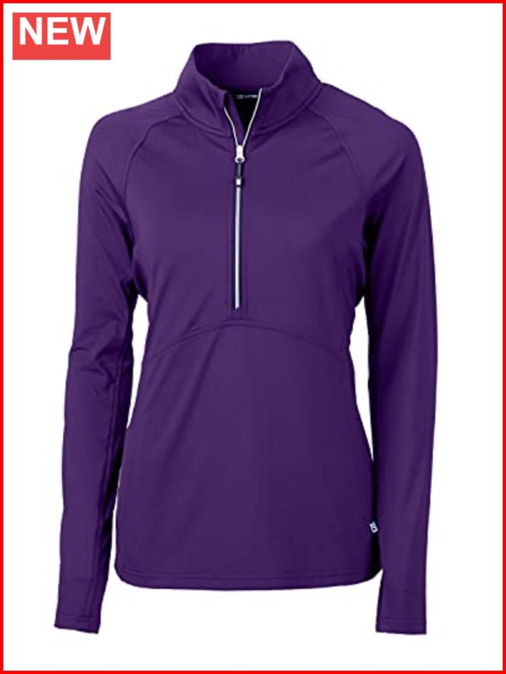 Eco Knit Half Zip Pullover Long Sleeve Recycled Polyester Spandex